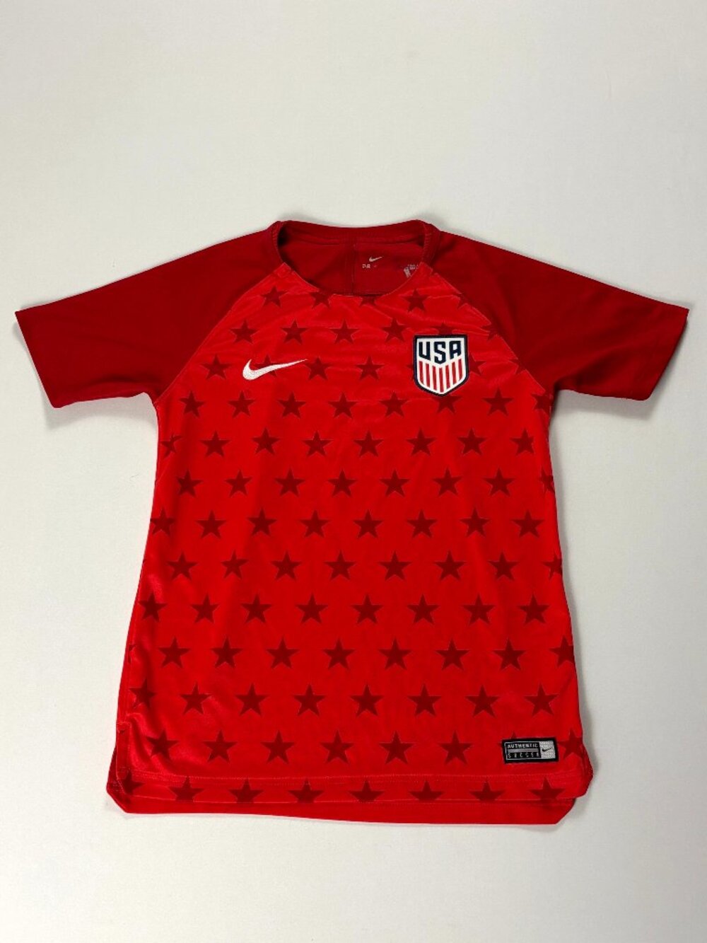 Nike Youth Team USA Soccer Jersey / Kit Red Size Medium Stars